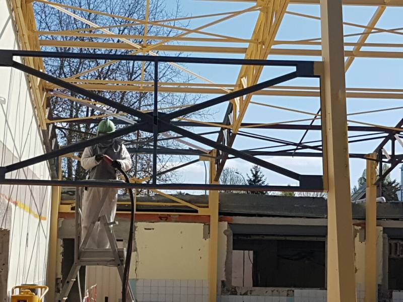 Sablage sur charpente métallique à Lyon et au Pays de Gex