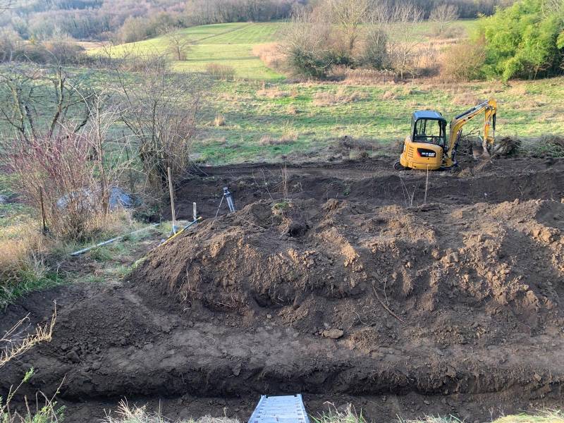 Décaissement total à Lyon travaux de terrassement
