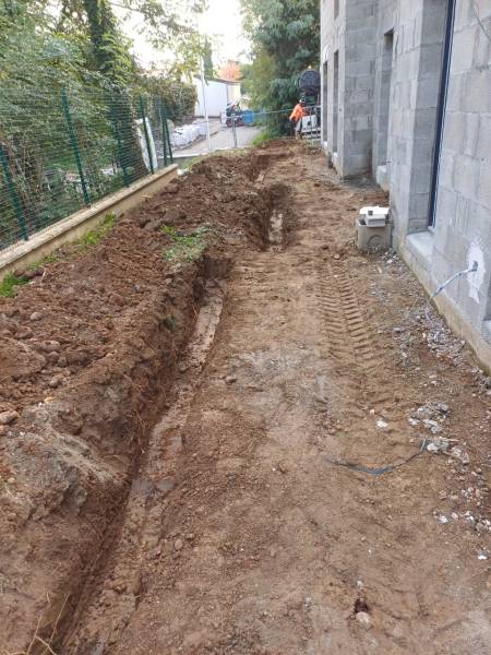 Début des travaux terrassement à Saint-Bonnet-de-Mûre