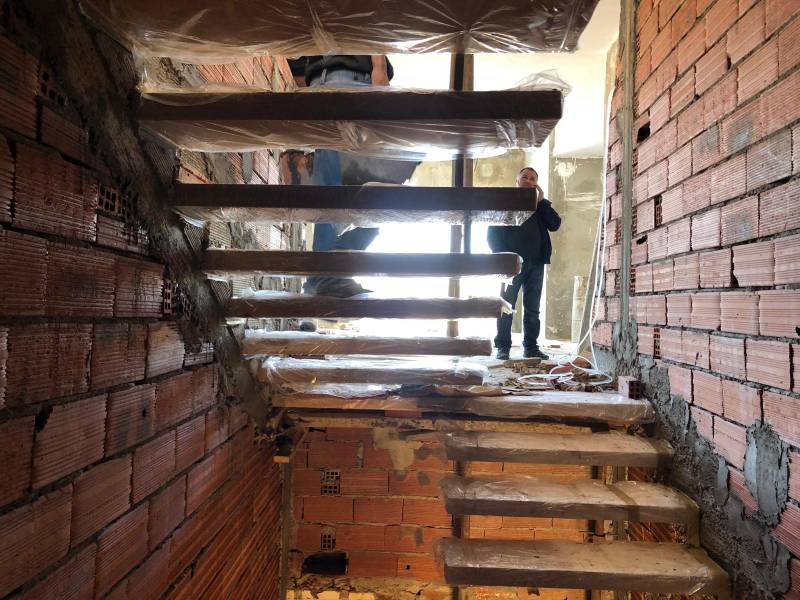 Maçonnerie avec carreaux de briques à Lyon